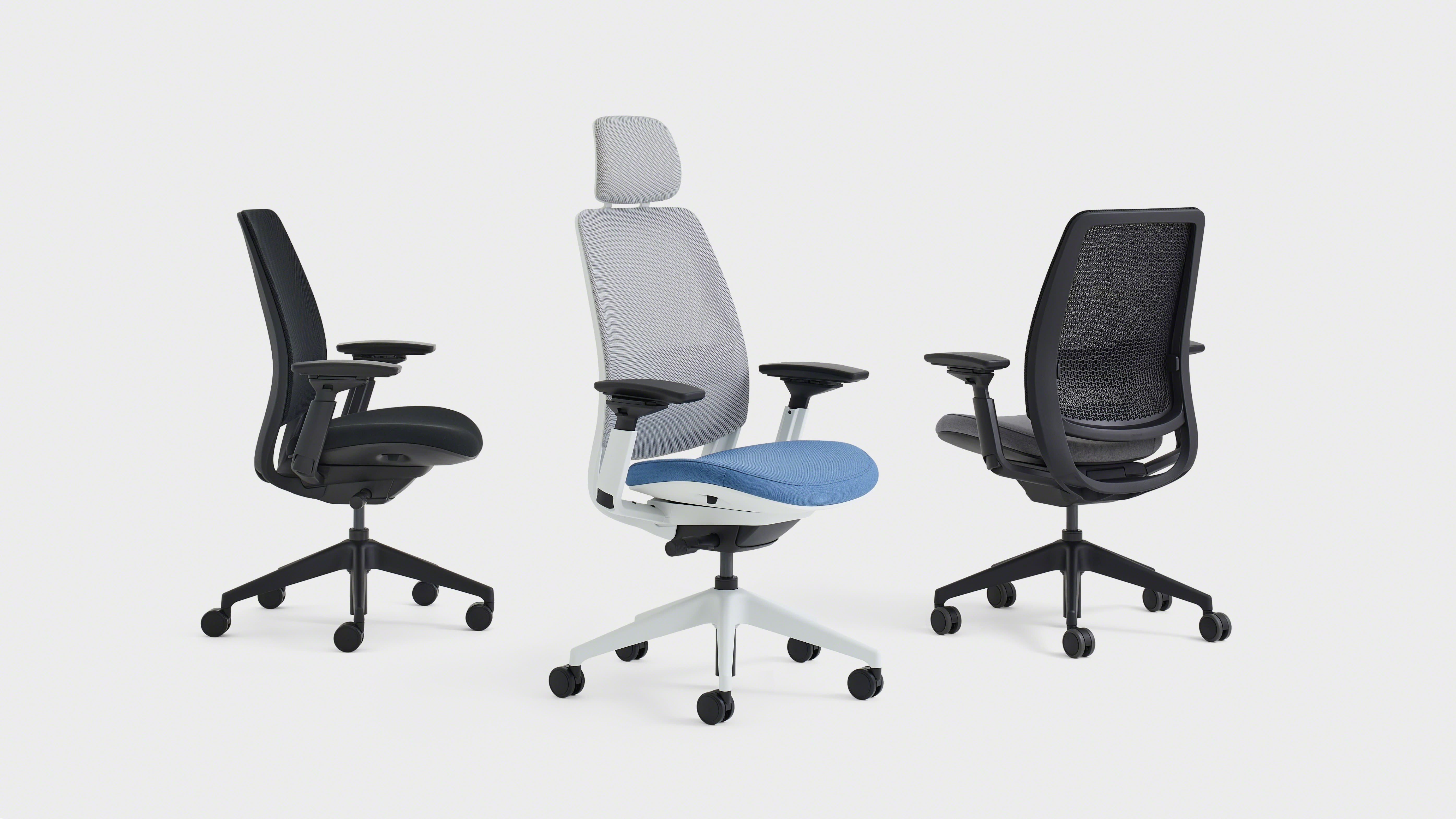 Steelcase Series 2 Office Chair - Ergonomic Work Chair with Wheels for Hard  Flooring - with Back Support, Weight-Activated Adjustment & Arm Support 