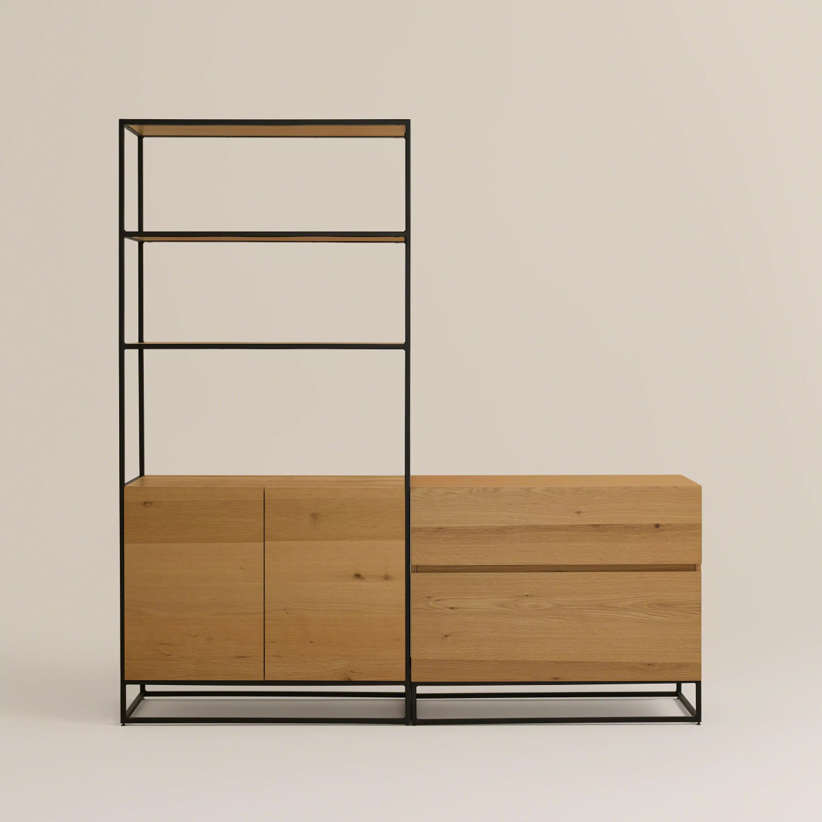 West Elm Work Greenpoint Low Open Bookcase | Steelcase Store