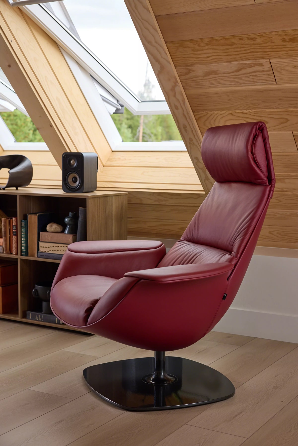 Massaud High-Back Leather Lounge Chair | Steelcase Store