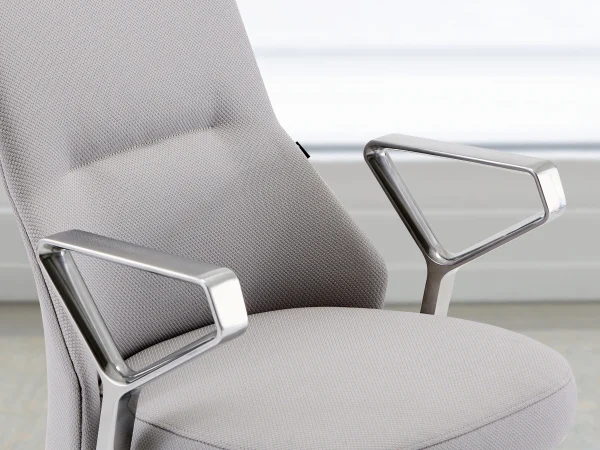 Steelcase 454 Series Conference Chair - Grey & Chrome - Surplus Office  Equipment